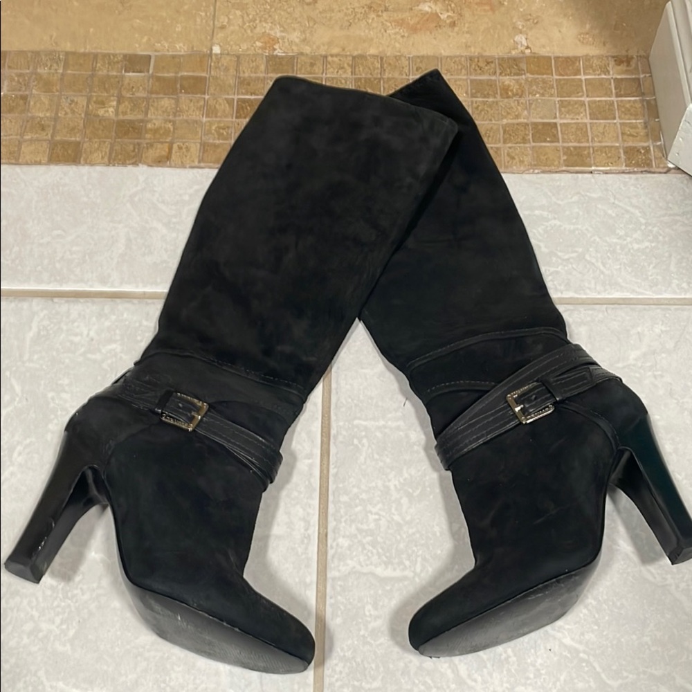 Ivanka trump brand Elegant Black Knee-High Women's Boots